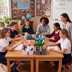 Geelin 24 Pack Classroom Caddy Bulk, 9.3 x 8.5 x 5.1 inch, Morandi - Image 2