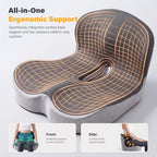 CHANCEE X-Large Ergonomic Seat Cushion with Lumbar Support (Grey) - Image 6