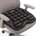 Office Chair Cushion with Adjustable Air-Cell Support, Inflatable Seat Cushion with Built-in Pump for Long Sitting, Desk Chair, Home Office, Computer Chair and Dining Chair by Liboocare