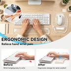 Gel Wrist Rest for Keyboard,Clear Keyboard Wrist Rest and Gel Mouse Pad Set - Image 6