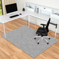 Office Chair Mat for Hardwood & Tile Floor, 45" x 53" Anti-Slip Desk Chair Mat, Easy Glide Floor Protector for Rolling Chairs, Floor Mat for Office Chair for Home Office (Light Grey) by NatureiFrontDoorMat