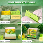 3D Calendar 2027 with Light Tear Away Timepiece Calendar for Desktop Decor - Image 2