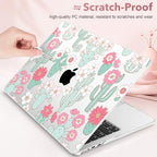 May Chen for M5 MacBook Air 13.6 Inch Case 2026 2025 2024-2022 Release M5 A3449 M4 A3240 M3 A3113 M2 A2681, Plastic Hard Shell Case for MacBook Air 13.6" with Retina Display, Blooming Cactus - Image 3