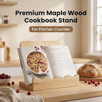 Small Wooden Cookbook Stand Keeps the Recipes Open and Frees Your Hands - Image 6