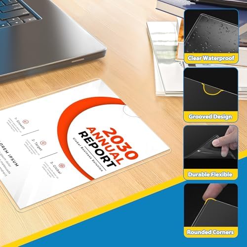 20 Pack Wall Sign Holder 8.5x11 Magnetic Plastic Sign Holder with Magnetic and Adhesive Tapes, Adhesive Clear Display Sign Frame for Fridge, Metal, Wall, Door, Document Protectors Holders - Image 5