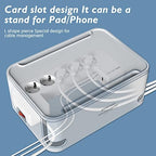 Power Strips with Cable Management Box, Surge Protector, White - Image 5