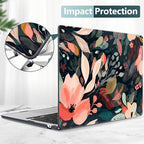 DONGKE for MacBook Air 13 Inch Case M5 2026 M4 2025 M3 M2 2024-2022 A3449 A3240 A3113 A2681, Plastic Hard Shell & Keyboard Cover & Screen Film for MacBook Air 13.6 Inch Case - Painted Florals - Image 5