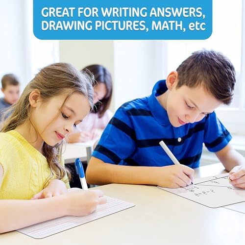 10 Pack 9x12 Small White Board for Students - Small Dry Erase Boards - Double Sided Mini Whiteboard - Smal Whiteboards Lapboards - Personal Dry Erase Board Kids - Mini White Boards for Classroom - Image 3