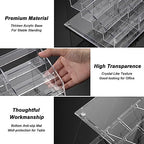 BTSKY Clear Acrylic Business Card Holder for Desk, 4 Tier 12 Pockets Business Card Stand Organizer Premium Thickened Acrylic Business Card Display Holder Name Cards Holders Fits 2.2 x 3.7 Inch - Image 5