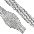 9/16" Wide Tinned Copper Braided Metal Wire Shielding Sleeve Ground Strap Automotive Flat Mesh Flexible Expandable Sheath (15mm ID-52ft) by BuyUneed