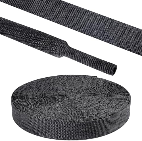 2 in 1 Heat Shrink Braided Sleeving Fabric Tubing 3/8"-80FT by Sunnarepoon