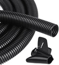 25FT - 1 Inch Split Wire Loom with Installation Tool - Black by CrocSee