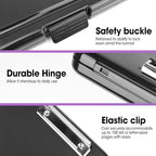 8 Pack Clipboard with Storage, High Capacity Storage Clipboard 8.5 x 11 with Pen Holder, Letter / A4 Size, Inner Plastic Folder Attached for Teacher Office Home, Size 13.4 x 9.4 x 0.9 in - Image 5