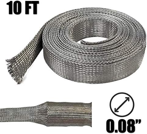 Electriduct 1/8" Tinned Copper Metal Braided Sleeving (Ø 0.08") - 100 Feet - Image 2