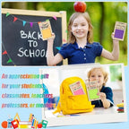MixTeach 72 Pcs Teacher Appreciation Gifts Wooden Sticky Notes Pads Holder with Sticky Notes OPP Bags Inspirational Back to School Thank You Gifts Sticky Note Organizer for Teacher Coworker Employee - Image 5