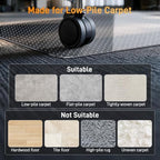 Office Chair Mat for Low-Pile Carpet, 36 in Round, Carpet Protector - Image 3