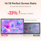 Portable Monitor 16" 1200P FHD Horizontal Vertical with Speaker - Image 2