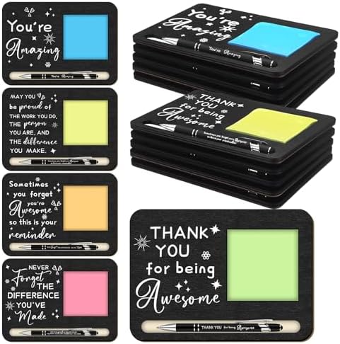 Kosiz 10 Set Wooden Sticky Note Holder Kit, Classic, Black by Kosiz