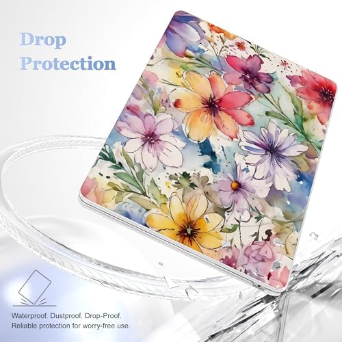 May Chen for MacBook Air 15 inch Case M5 M4 M3 M2 2026 2024-2023, Model A3448 A3241 A3114 A2941, Closes Seamlessly Hard Shell Laptop Cover with Keyboard Cover, Abstract Florals - Image 6