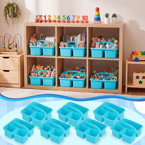 Geelin 24 Pack Classroom Caddy Bulk, 8 x 6.7 x 3.5 inches, Blue - Image 4