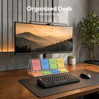 NIUBEE Monitor Memo Board Holder, Sticky Note Holder Acrylic for Desk - Image 5