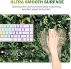 Large Desk Mat, Cute Anime Cats Gaming Mouse Pad, Desk Pad Protector, XXL Mousepad + Keyboard Wrist Rest+Mouse Wrist Rest+Coaster Set with Ergonomic Desk Pad for Home Office PC Computer, Green Leaves - Image 4