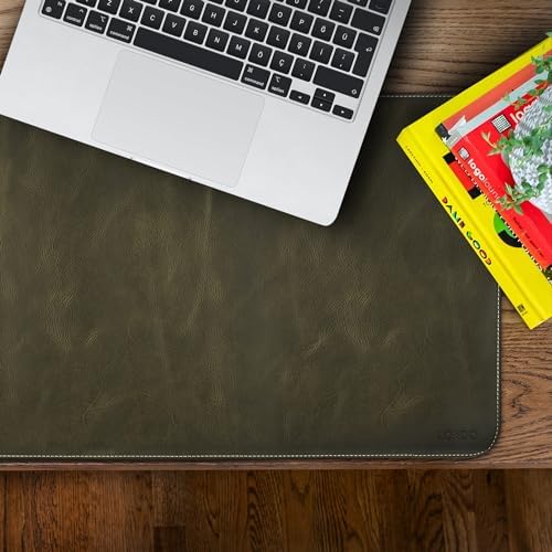 Londo Top Grain Leather Extended Mouse Pad – Large Desk Mat for Office & Gaming, Smooth Writing Surface, Non-Slip Base, Durable & Stylish Workspace Accessory - Image 3