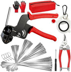 Stainless Steel Cable Tie Gun Kit – 500 Pcs (6, 8, 12, 16 in) Metal Zip Tie by HAPPYWORKHAPPYLIFE