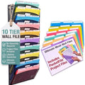 Ultimate Office Mesh Hanging Wall File Organizer, 10 Tier + 18 PocketFiles by UltimateOffice