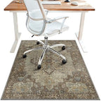 36"x48" Office Chair Mat for Hardwood Floor, Non-Slip Washable Brown by BESBLEE