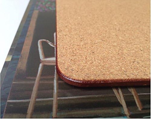 Plate Pad, Cork Hardboard Placemat Kitchen Table Insulation Bowl Mat Coaster Western Tableware Mat 2PCS for Home - 40 x 30 cm (15.7 X 11.8 Inch) - Image 3
