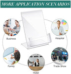 12 Pcs Acrylic Sign Holder Business Card Holder, 4 x 6 Inch, Side Insert - Image 6