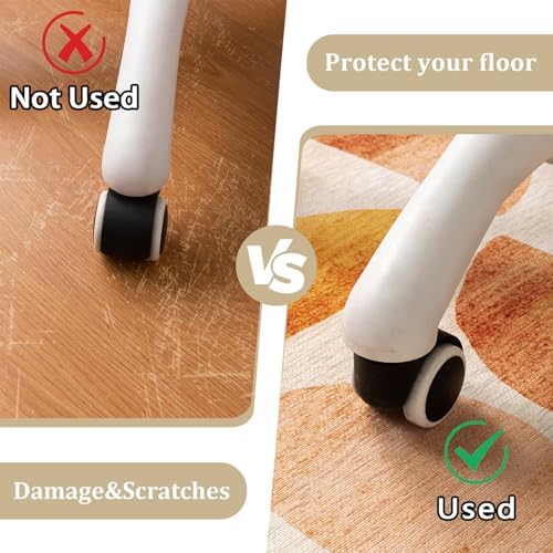 Office Chair Mat for Hardwood Floor, 72"x48" Easy Glide Computer Desk Mat Protector for Rolling Chair Under Desk Rug Nonslip Backing, Machine Wash, (Modern) - Image 4