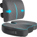 Back&Seat Cushion, Chair Cushions, Lumbar Back Support Pillow, Grey/Large by TushGuardSeatCushonsPillows