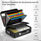 COLCASE Fireproof Document Box with Lock, Hard Fireproof Document Organizer - Image 5
