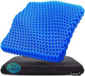 Gel Seat Cushion for Long Sitting, 19" x 18" Super Large & Thick by Helishy