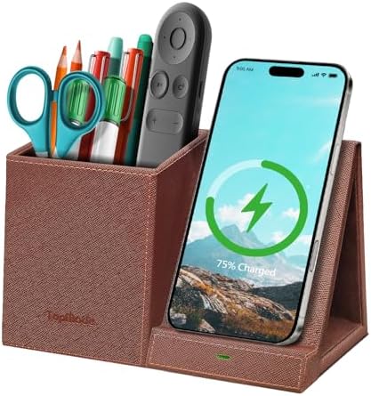 Pen Pencil Holder With Wireless Charger, Multifunctional Desk Organizer by TopmadeProduct-Ordernow
