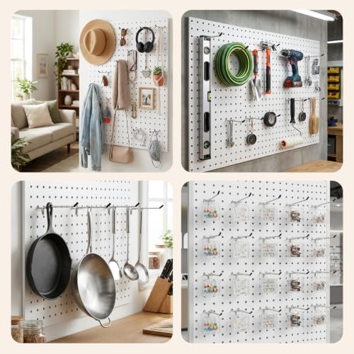 JEAWIWI 120 Pcs Metal Pegboard Hooks, 6 Inch, Fit 1/8 in Peg Board - Image 7