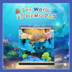 3D Calendar 2027,Time Piece Calendar 2027,Cute Ocean World 3D Art Notepad Calendars,3D Memo Pad,Tear Away Calendars,Christmas Gift,New Year Gift (Underwater World) - Image 2