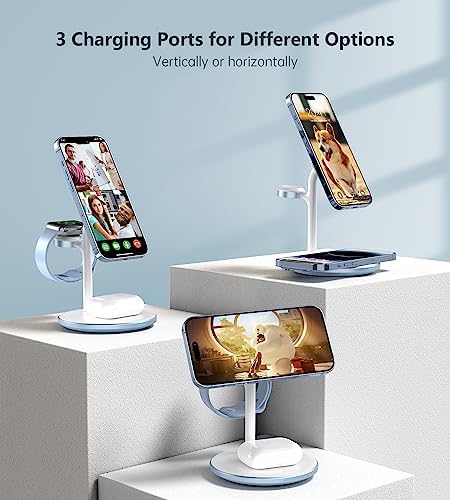 XooFly 3 in 1 Magnetic Wireless Charging Station for Apple Devices,15W - Image 4
