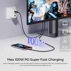 USB C to HDMI 2.1 Cable Adapter with 100W PD Charging,50Gbps,6FT - Image 6