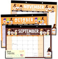 Large Teacher Desk Calendar 2026-2027 - Desktop Calendar 2026 by HadleyDesigns