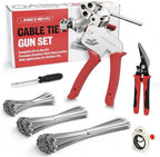 Metal Zip Ties Tool Kit with 300PCS 7.8/11.8/15.8" Stainless Steel Zip Ties by Lingchievo