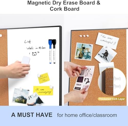 ARCOBIS Cork Board White Board Combo - Image 2