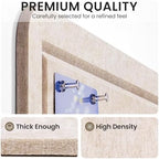 Large Bulletin Board, 35 X 24 Inches Felt Cork Board with 40 Pushpins, Foldable Felt Notice Pin Board Photo Display Board with Self-Adhesive Tape for Office Home School (Oatmeal, 35x24 inch) - Image 4