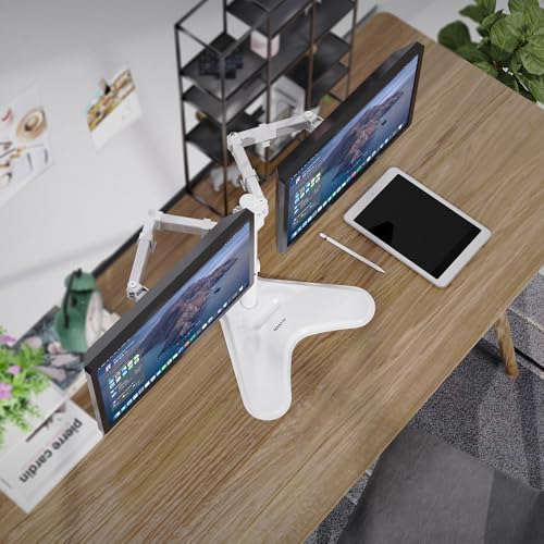 Mount-It! Dual Monitor Desk Stand Mount for 2 Screens VESA 75x75 & 100x100 - Image 5