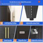 GAIOUS 61" Tall Kitchen Pantry Cabinet,Metal Storage Cabinet Black Cupboard - Image 6