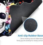 Desk Mat, Mouse Pad with Wrist Rest, 4-in-1 Large Mouse Pads for Desk, Ergonomic Mouse Pad and Keyboard Wrist Rest Gaming Keyboard Mat for Office,Skull Flowers Butterflies - Image 4