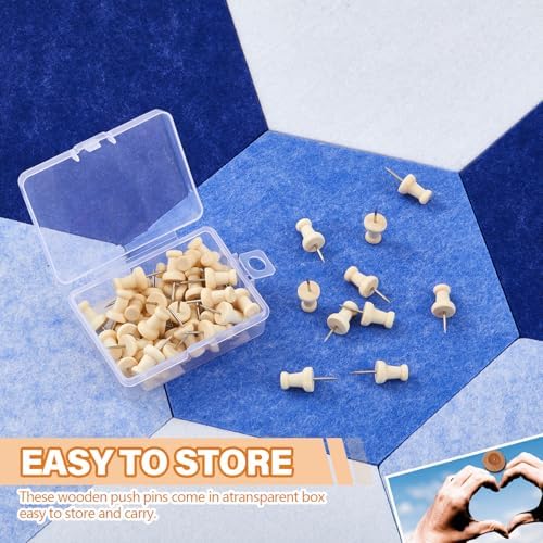 6.7 x 5.9 in 16 Pcs Hexagon Cork Board Tiles, Felt Pin Boards, Blue - Image 2