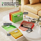 ThinkTex Plastic Expanding File Folders, Transparent Envelopes with Snap - Image 3